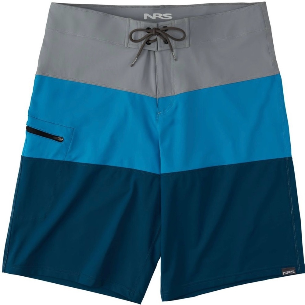 NRS Benny board Men's Blue and Gray Swim Shorts size 34